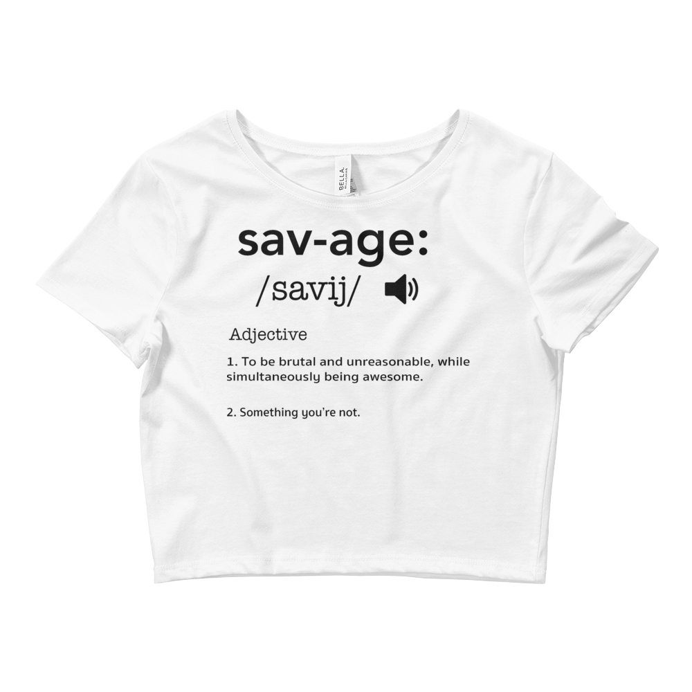 Savage Defintion Crop Top