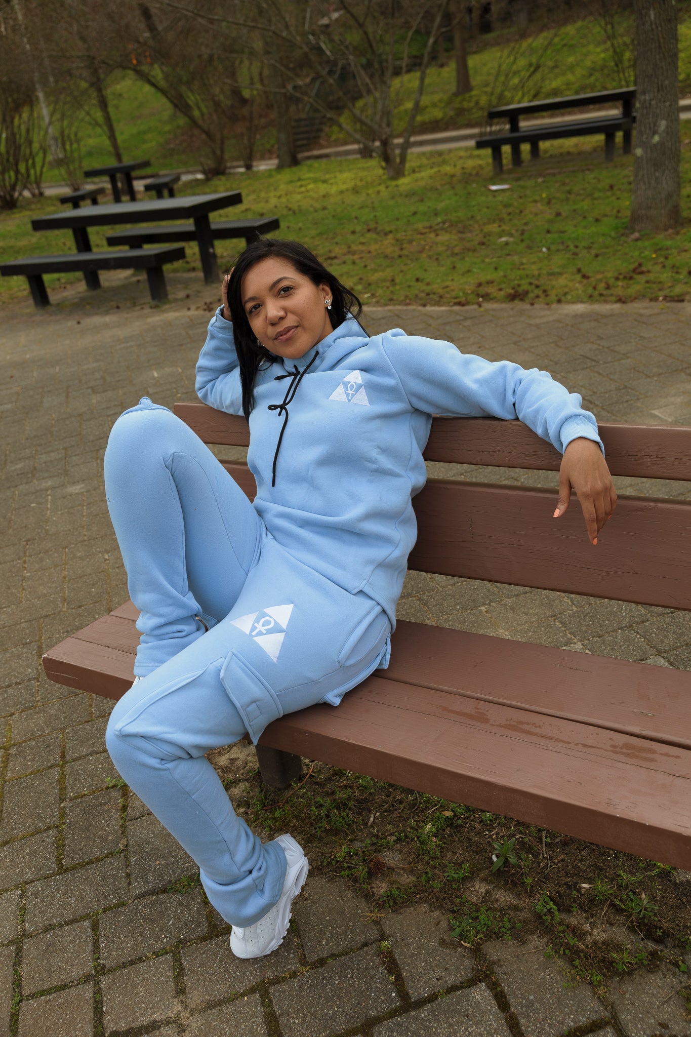 Baby Blue Mega Satin Lined Hoodie