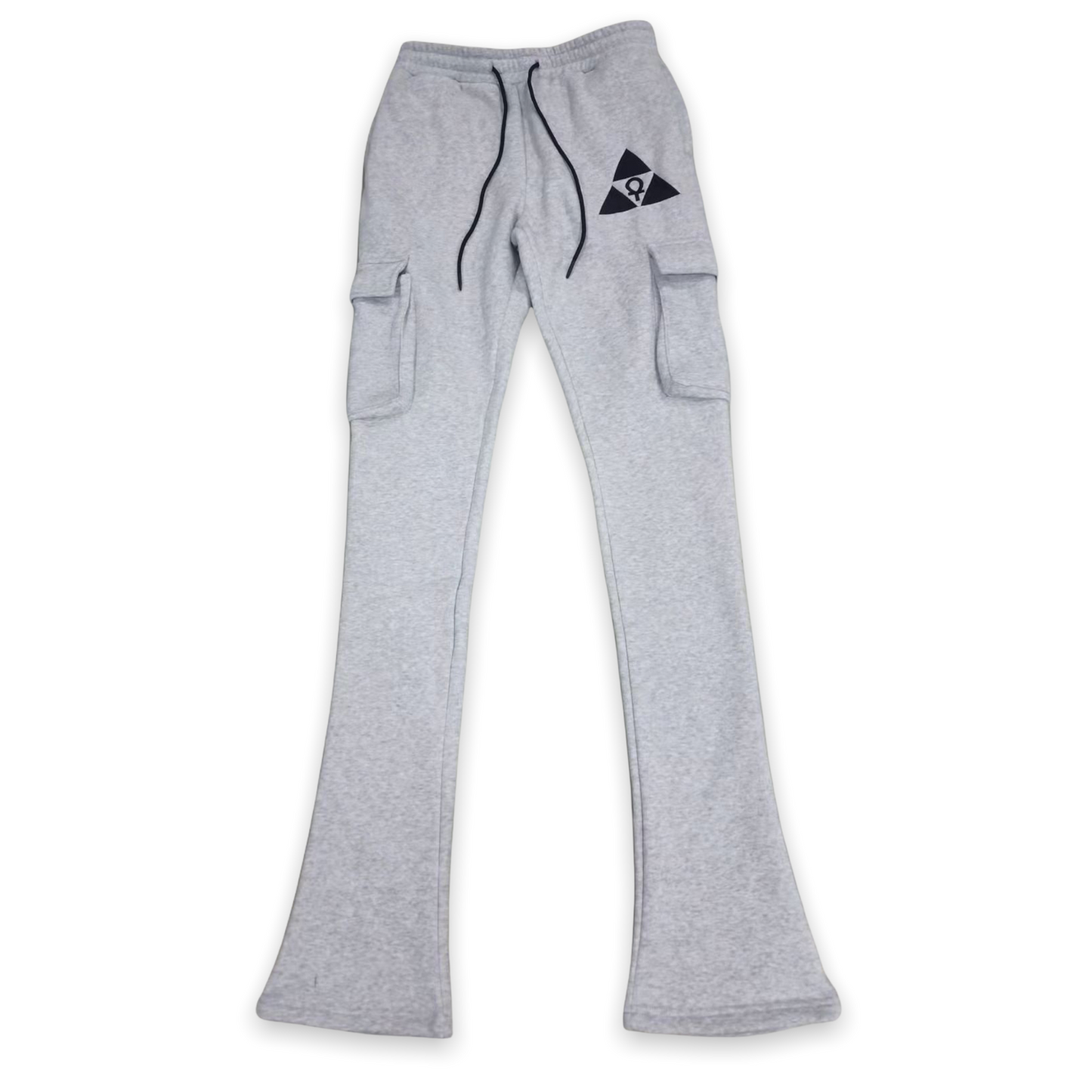 Cloud Gray Mega Stacked Sweat Pants