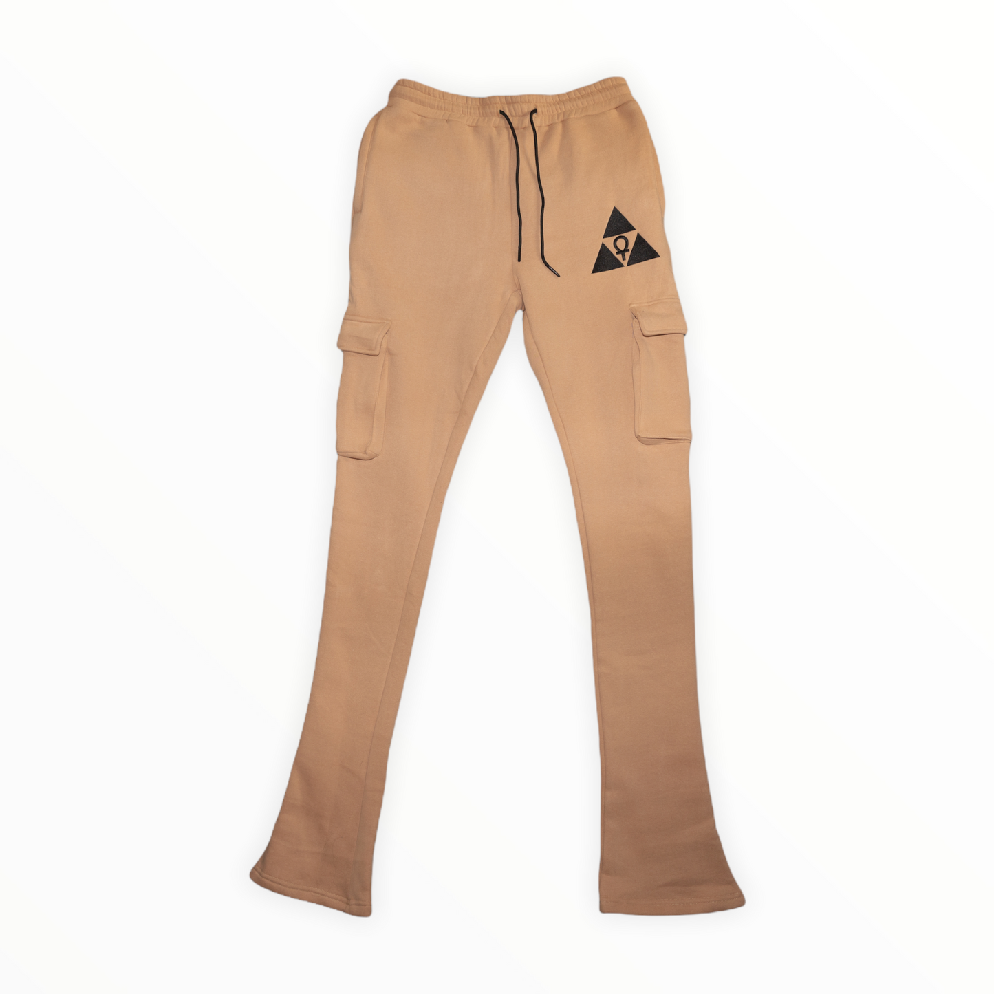 Sand Mega Stacked Sweat Pants