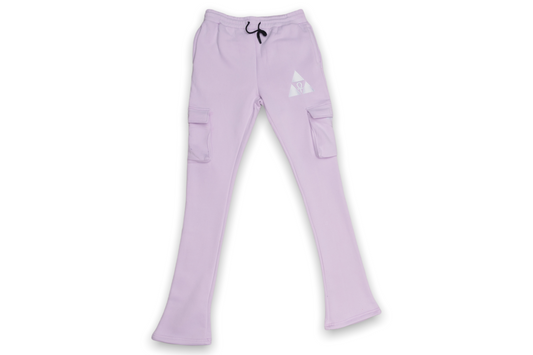 Lavender Mega Stacked Sweat Pants