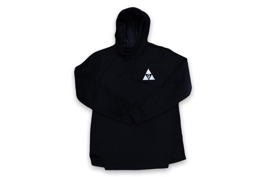 Black Mega Satin Lined Hoodie