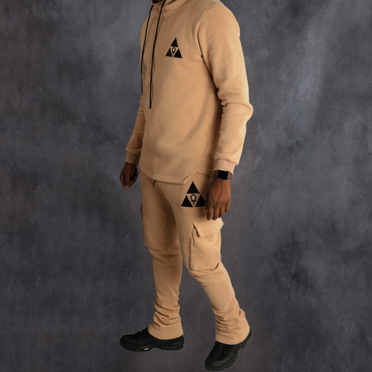 Sand Mega Satin Lined Hoodie