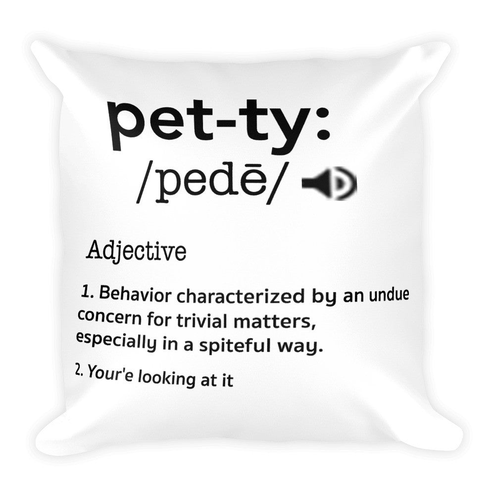 Petty Square Pillow