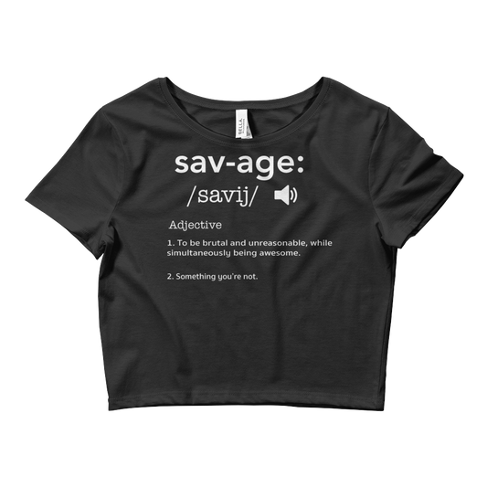 Savage Defintion Crop Top